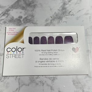 Color Street Plum Night Terror Halloween Nail Strips NWT